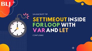 setTimeout inside for loop with var and let in JavaScript [upl. by Adnilrem]