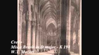 Credo  Missa Brevis K 194  Mozart 36 [upl. by Aiciruam434]