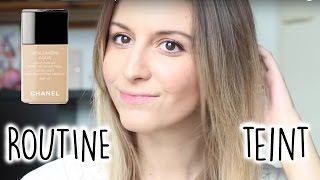 Routine teint ● Chanel Vitalumière Aqua ● Agathe Diary [upl. by Attelahs]