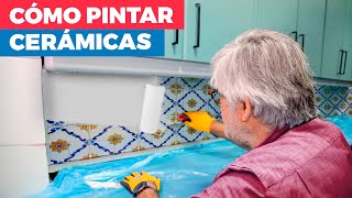 Cómo pintar cerámicas o azulejos en la cocina [upl. by Eniretac]