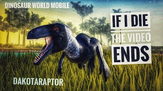 If i die the video ends Dakotaraptor Edition in Dinosaur World Mobile Roblox [upl. by Gnel]