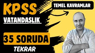 35 SORU İLE KPSS VATANDAŞLIK TEKRARI YAP [upl. by Jolyn]