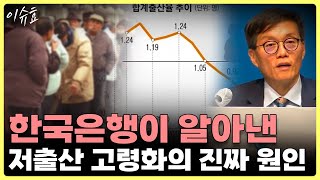 한국은행이 알아낸 저출산 고령화의 진짜 원인 [upl. by Ecyle]