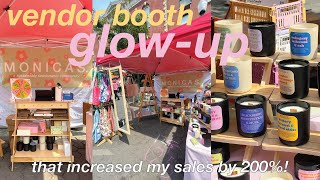 how I increased popup shop sales by 200 by investing in my vendor booth aesthetic [upl. by Leod]