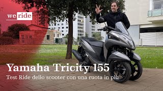 Yamaha Tricity 155 2024  Test Ride dello scooter 3 ruote giapponese [upl. by Acinahs]