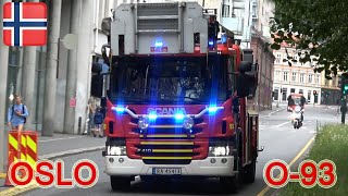 Ladder 93 Oslo Fire DepartmentBrann og redningsetaten NO  62019 [upl. by Cathee]