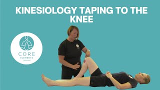 Kinesiology Taping to the Knee Joint [upl. by Kieryt692]