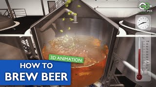 Beer Brewing Process  3D Animation quotThe art of brewingquot [upl. by Spurgeon]