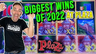 🍿 BIGGEST WINS OF 2022 ➤ PLAZA CASINO LAS VEGAS [upl. by Nednyl735]