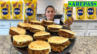 Arepas con carne mechada [upl. by Tak]