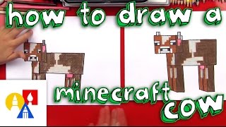 How To Draw A Minecraft Cow [upl. by Erual]