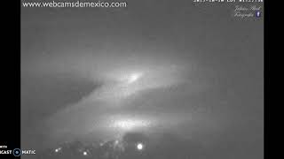 Nueva Gran Erupción del Popocatepetl 10 de Octubre de 2017 a las 126 am [upl. by Stanfield877]