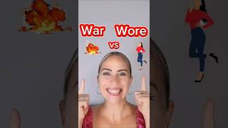 War vs Wore  Do You Know How to Pronounce These Words American English [upl. by Ayiotal535]