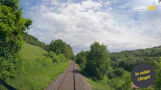 Führerstandsmitfahrt von Crailsheim nach Wertheim mit bwegt [upl. by Nork]