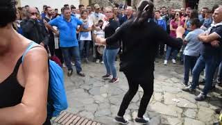 TARANTELLA TRADIZIONE CALABRESE AL SANTUARIO DI POLSI SAN LUCARC [upl. by Alehtse]