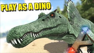 WE TRY AND GET INTO THEIR BASE   PLAY AS A DINO  ARK SURVIVAL EVOLVED [upl. by Ahsenit]