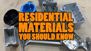 RESIDENTIAL ELECTRICAL MATERIALS Apprentice Electricians Should Know [upl. by Burrow]