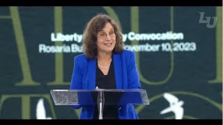 Dr Rosaria Butterfield at Liberty University’s 2023 Convocation Conversion lgbtqplus salvation [upl. by Aneleh]