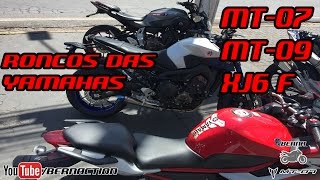 TESTE MT07 vs MT09 vs XJ6 F  Qual a diferença da 2 cilindros vs 3 cilindros vs 4 cilindros [upl. by Porte]