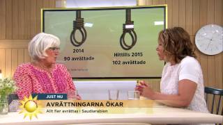 Varannan dag avrättas någon i Saudiarabien  Nyhetsmorgon TV4 [upl. by Ronal]