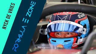 London EPrix Friday Nyck De Vries interview [upl. by Hazeefah945]