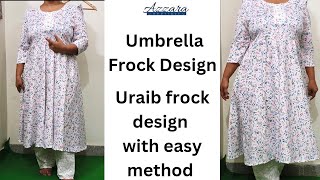 How To Make Umbrella Frock Design Perfact Umbrella Frock Cutting and Stitching Umbrella Frock [upl. by Rosenbaum]