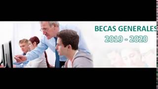 Datos académicos 20192020 Apartado G Becas generales 20192020 Estudios no universitarios [upl. by Ahsenad993]