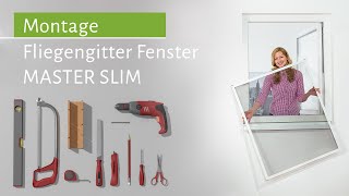 Montage  Fliegengitter Fenster MASTER SLIM  empasa [upl. by Ahsiekan805]