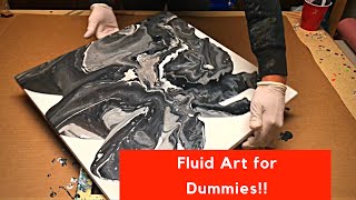 Fluid Painting Beginners Tutorial How to do a Dirty Pour Please Subscribe more to come [upl. by Myers]