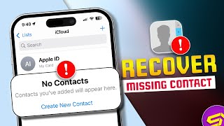 How to Recover Missing Contacts on iPhone after IOS 18 Update  Contacts Disappeared on iPhone [upl. by Cline66]