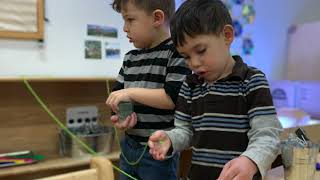 Reggio Emilia Inspired Preschool in Bristol CT Provocations in the Classroom [upl. by Santos46]