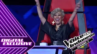 Begini Reaksi AgnezMo Untuk Moses  Coach Reaction 11  The Voice Kids Indonesia Season 3 GTV 2018 [upl. by Itsim552]