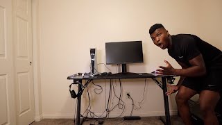 THE BEST GAMING DESK IN 2023 HLDIRECT LED GAMING DESK 55 Inch UNBOXING AND SET UP [upl. by Giacinta584]