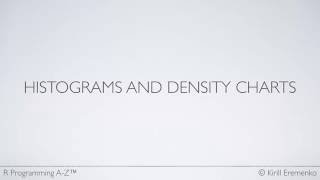 Histograms and density charts [upl. by Octavie]