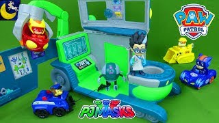 PJ Masks Toys Romeo Lab Playset Paw Patrol Toys Rescue Race Into the Night Catboy Gekko Owelette Toy [upl. by Streeter]