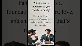 Which is more important to you friends or family Why  Friends  IELTS Speaking 1st Part [upl. by Latham]