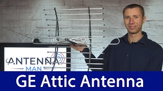 GE Long Range Attic Mount TV Antenna Review [upl. by Aisul462]