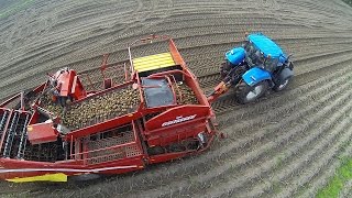 aardappels rooien met grimme SE15060 Kartoffelerntepotato harvest [upl. by Einnahpets]