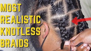 Jumbo KNOTLESS BOX BRAIDS For Beginners  ItsAbeeyola [upl. by Devondra]