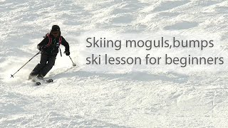 How to ski moguls bumps basics for beginners 2018 [upl. by Nivart892]