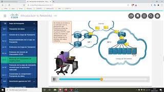 CCNA1v7 Capítulo 14 Capa de transporte [upl. by Nattirb510]