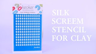 Silk Screen Stencils for Polymer Clay [upl. by Mildrid633]