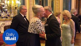 Queen Margrethe and Prince Henrik meet British Royals in 2012  Daily Mail [upl. by Wandis]