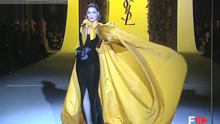 YVES SAINT LAURENT Full Show Spring Summer 2002 Haute Couture Paris by Fashion Channel [upl. by Lonee]