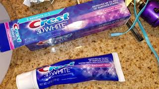 ✅ How To Use Crest 3D White Radiant Mint Toothpaste Review [upl. by Pyotr]