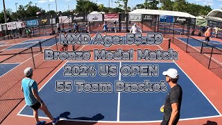 MXD Age 5559 Bronze Medal  Pickleball  US OPEN 2024 [upl. by Mears]