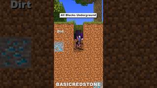 All Blocks Found Underground in Minecraft minecraft shorts [upl. by Grani]