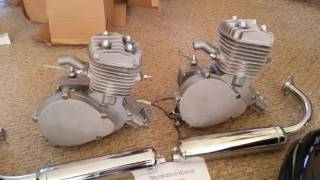 80cc 2stroke Bike Engine Kits Unboxing Ebay DUAL Motors [upl. by Georgetta]