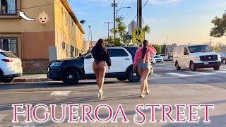 Figueroa Street 🌞  Los Angeles California 4K 🇺🇸 [upl. by Gaal803]