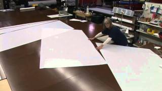 Basting Sail Panels Together  Building a Mainsail  Part 5 [upl. by Eelanna]